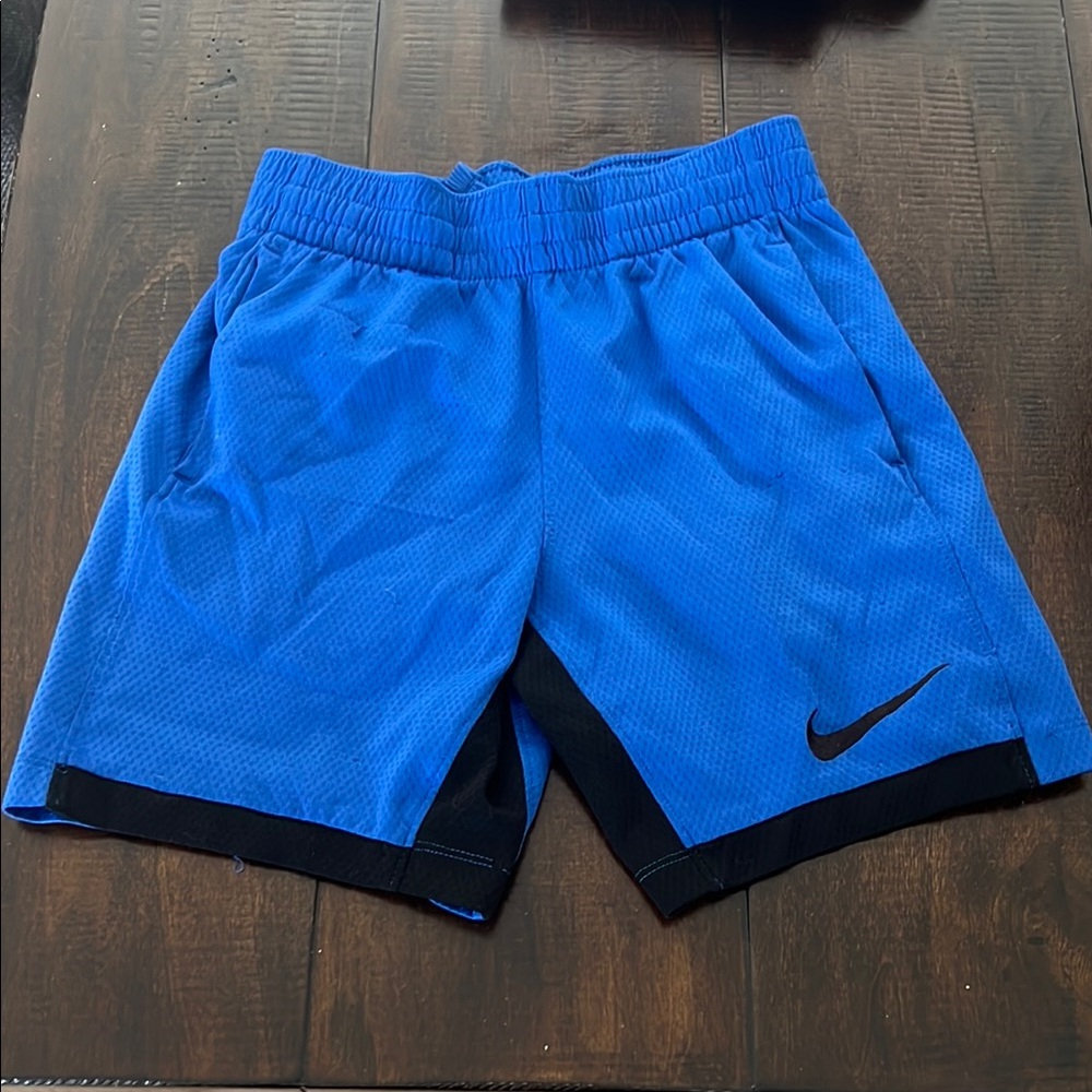 Nike boys athletic shorts blue